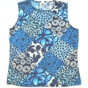 Susan Lawrence Women's Patterned Sleeveless Top